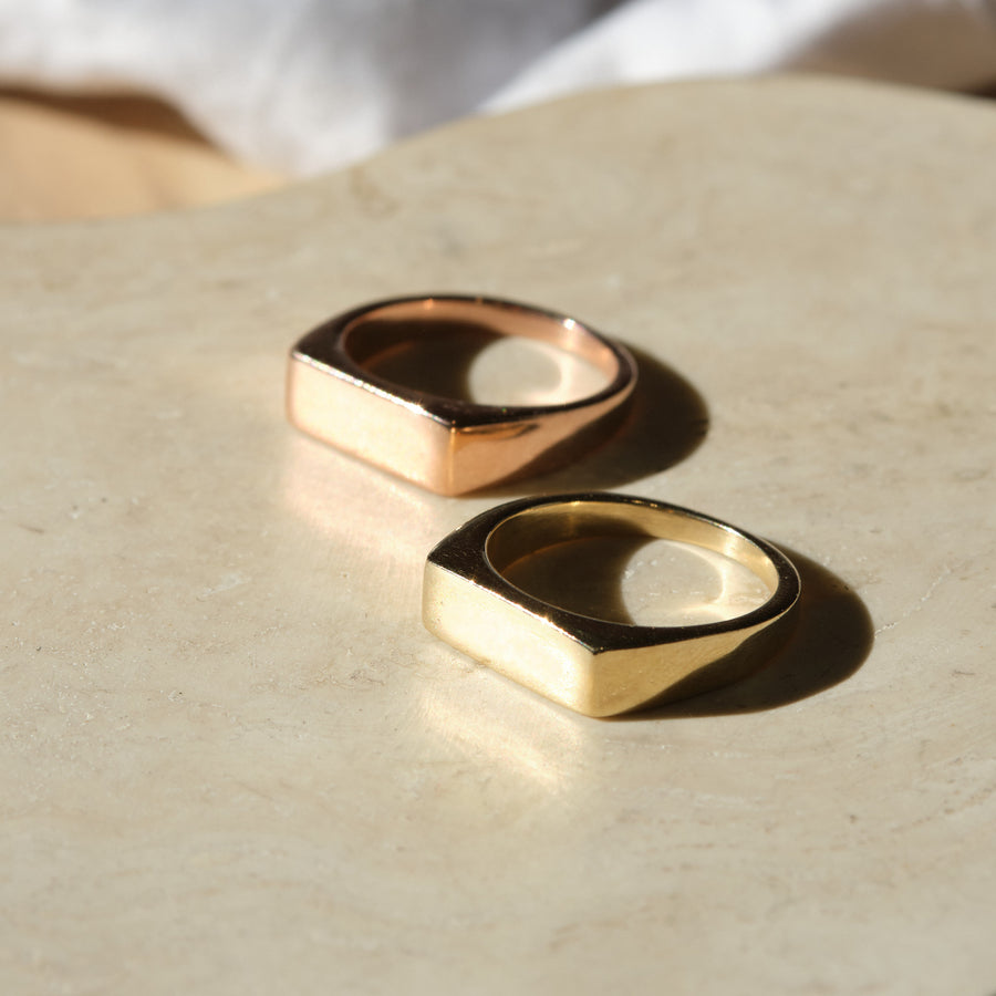 BAR SIGNET RING
