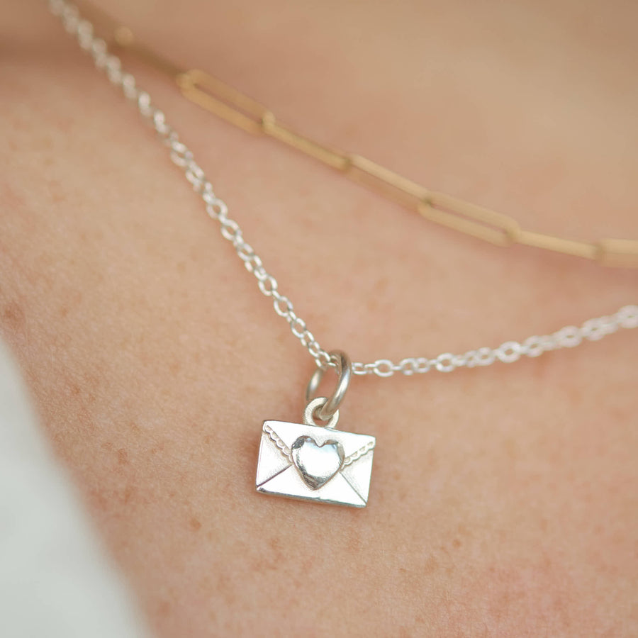 Sterling Silver 'I Love You' Love Letter Charm – 925 Pendant For Jewelry Making