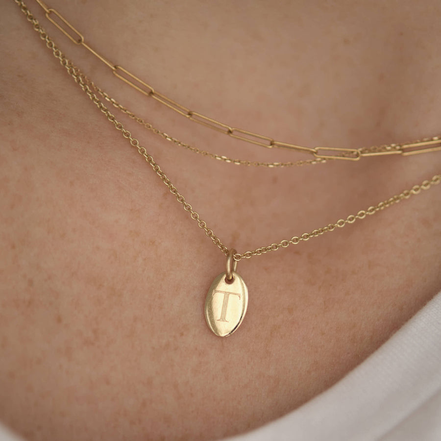 OVAL ID NECKLACE