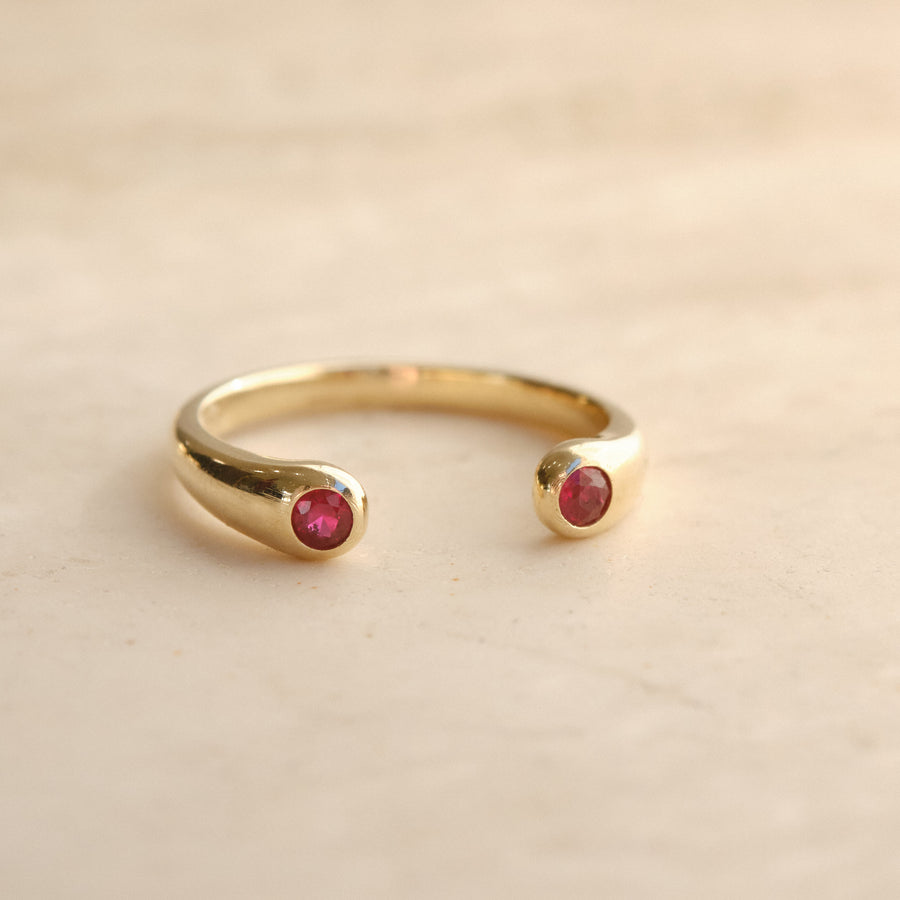 SERPENTINE  RING (with stones)